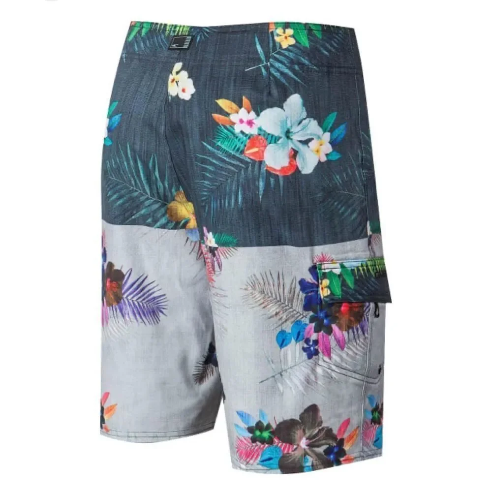 O’Neill Mens Catalina Floral Color Block Board Shorts Swim Trunks sz 34 NWOT
